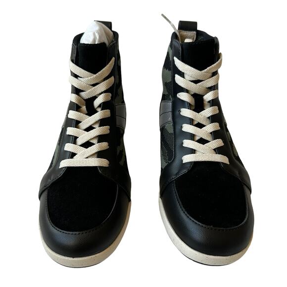 Sanctuary Sneakers Major Camouflage Smart Creation Green Black Women's Size 7.5M - Picture 4 of 12